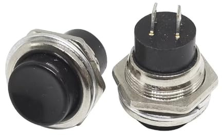 Moto Interruttore manubrio 5/20 PZ Interruttore Alimentazione 16 MM DS-212 Piccolo Pulsante Avvio Momentaneo Con Ripristino Automatico Interruttore A Pulsante Composto