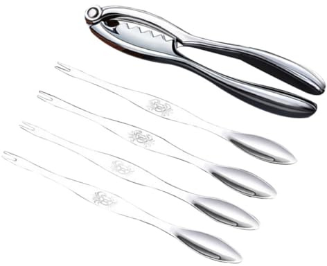DIYEAH Herramientas de Mariscos de Acero Inoxidable Pinzas para Cangrejo Tenazas y Pinzas para Pelar Langosta y Camarón para Cocina y Restaurantes