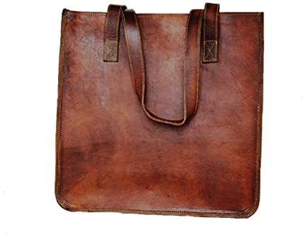 Leder Vintage tasche Vintage Tragetasche Schultertasche Damen Leder Top Handlebags Ledertaschen für Damen, Braun, Medium
