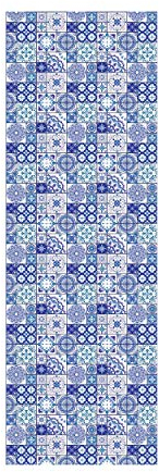 Doge Milano Küchenläufer, 100% Made in Italy, Schmutzabweisender Teppich mit Digitaldruck, Rutschfester und waschbarer Läufer, Geometrisches Muster - Deandre, cm 180x52