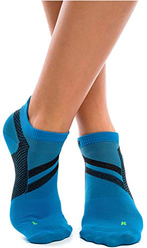 ZaTech Chaussettes courtes pour fasciite plantaire, chaussettes de compression, chaussettes de soutien, pour homme et femme