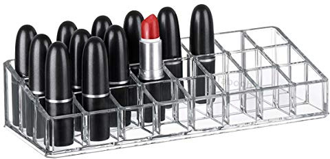 Tabooh Cosmetic Clear Make Up Organiser Acrylic 24 Sections for Lipstick Lip gloss Nail Polish M8202