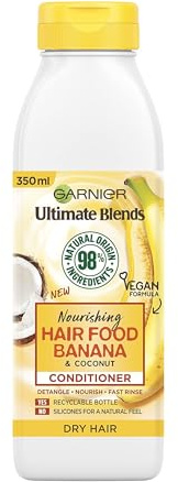 Garnier Ultimate Blends Nourishing Hair Food Banana Conditioner For Dry Hair, 350 ml