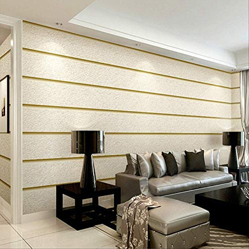 libby-nice Horizontal Stripes Wallpaper For Walls 3D Suede Non woven Fabric Modern Living Room Sofa TV Background Wall Papers Home Decor Beige