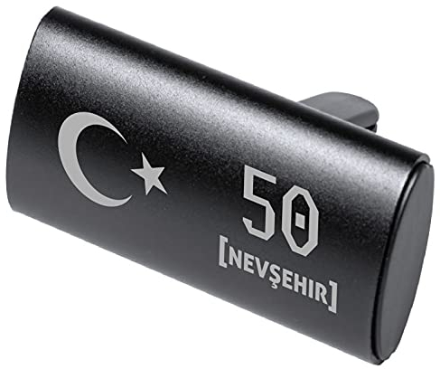 Auto Logo Parfüm Lufterfrischer Türkei Flagge Duft Spender Auto Emblem Duftspender Auto Entlüftungs-Parfüm Klimaanlage, Geruch Entfernen, Araba Kokusu Parfüm 50 Nevsehir