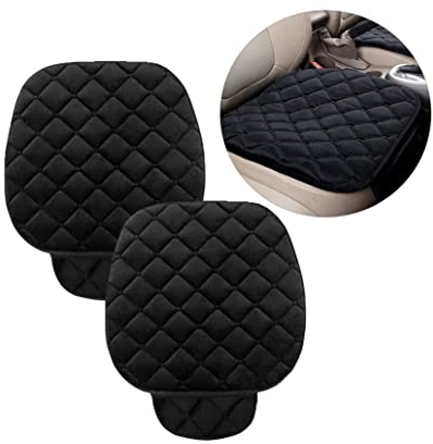 CGEAMDY Seat Cover for Car, Car Seat Protector, Universal Seat Cushion for Most Cars, Vehicles, SUVs and More, Soft Comfort, Car Interior Accessories for Men Women (Black)