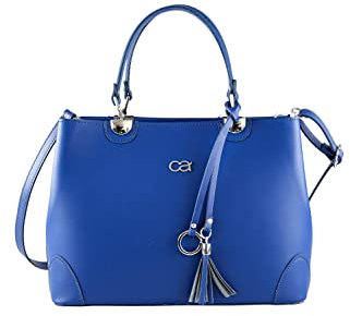collezione alessandro Schultertasche Mademoiselle aus echtem Leder 31cm x 23cm x 11cm