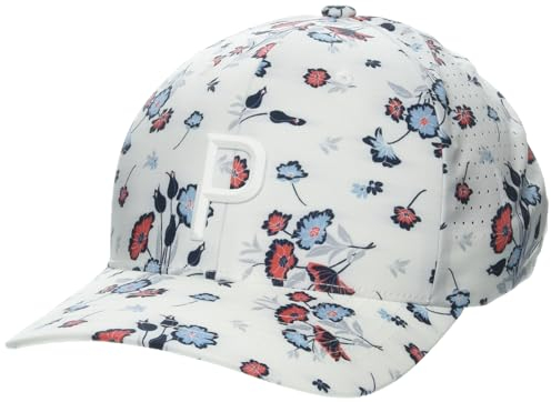 Puma Golf Herren Heirloom Tech P Snapback Cap Verschluss, Weißes Leuchten, Einheitsgröße