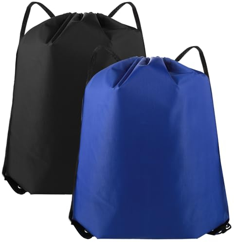 TIESOME Rucksack mit Kordelzug, 210D Polyester, wasserdicht, Schnur, Sporttasche, Geschenke, Aufbewahrung, Workout-Taschen für Männer und Frauen, Einkaufen, Outdoor