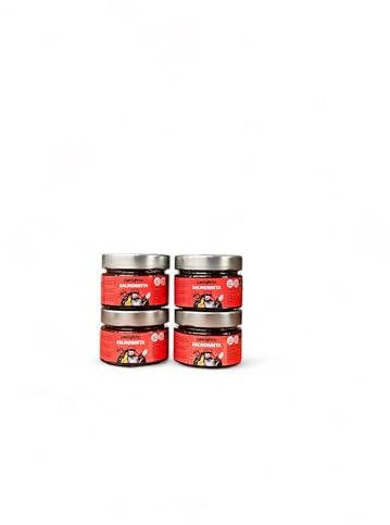 Paellissimo - Salmorreta para Paella, Salmorreta Alicantina, Salsa Salmorreta, Sofrito para Potenciar el Sabor de tus Paellas, Arroces, Fideuás y Guisos - 4 Tarros de 110gr (22 raciones por tarro)