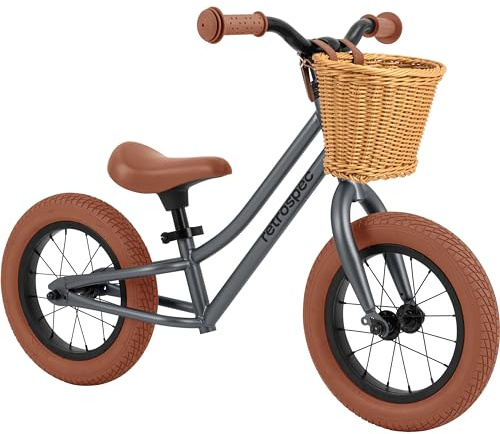 Retrospec Baby Beaumont Kids' Balance Bike for Toddlers, No Pedals, Cushioning Air Filled Tires for Boys and Girls Ages 18 Months - 3 Years, with Adjustable Seat Height