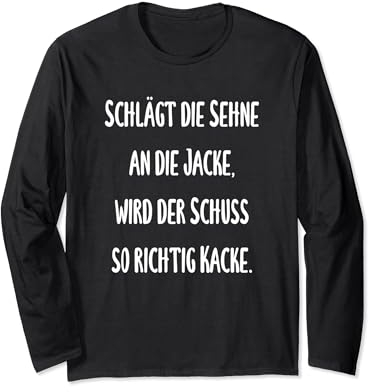 Bogensport - Schlägt die Sehne an die Jacke, wird der Schuss Langarmshirt