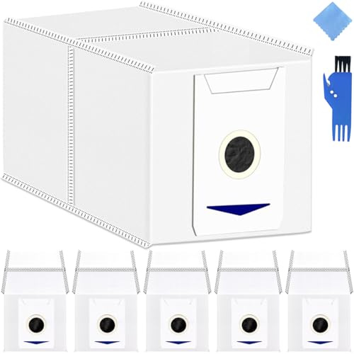 EATBALE Dust Bags Replacement for Ecovacs Deebot T30 Omni/T30 Max/T30 PRO Omni Robot Vacuum Cleaner, Activated Carbon Multi Layer Filtration 3L Large Capacity Disposable Bag Accessories (6 Pcs)