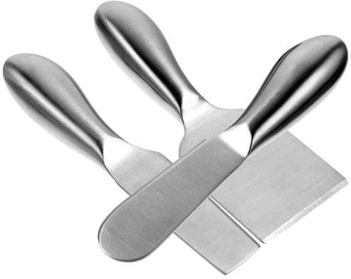 OKUMEYR Cuchillo y Espátula Para Cortar Queso Cortador De Lonchas De Queso Utensilios De Acero Inoxidable Prácticos Para Servir
