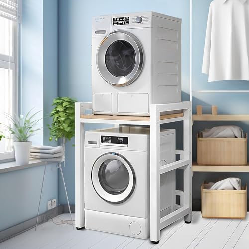 JGJSQYY Support de Rangement au-Dessus de la Machine à Laver, étagère de Rangement pour Lave-Vaisselle pour sèche-Linge Domestique, Convient pour la Salle de Bain, Cuisine, Balcon, buanderie