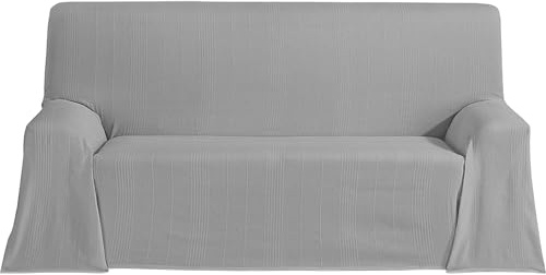 ECOMMERC3 | Foulard Multiusos Tamaño 180x260 cm Tanto para Sofá o Cama - Colcha Multiusos Color Gris Cubrecama Decorativas para Sofá, Cama - Jarapa Sofá o Cama Protector Ligero y Elegante