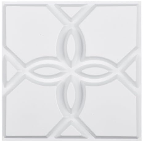 VEVOR Panneaux Muraux 3D, Lot de 33, Panneau Mural Décoratif PVC Moderne Minimaliste, 30x30 cm, Couverture 2,97 m², Déco Intérieure pour Plafond, Chambre, Salon, Salle de Jeux, Blanc Mat Motif Floral