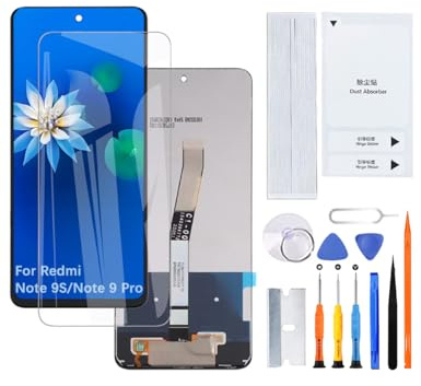 H&LYCYJ Pantalla para Redmi Note 9 Pro/Note 9s M2003J6A1G M2003J6B2G | Kit de herramientas de uso，IPS LCD，pantalla HD，pantalla de reemplazo，para modelos:M2003J6A1G M2003J6B2G
