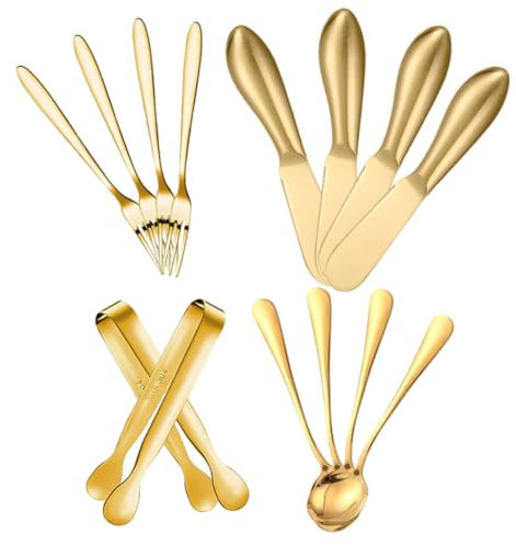 Cabilock Couteau à Tartiner Acier Inoxydable De Coupe-beurre Multifonction Fourchette à Fromage Et Cuillère De Cuisine