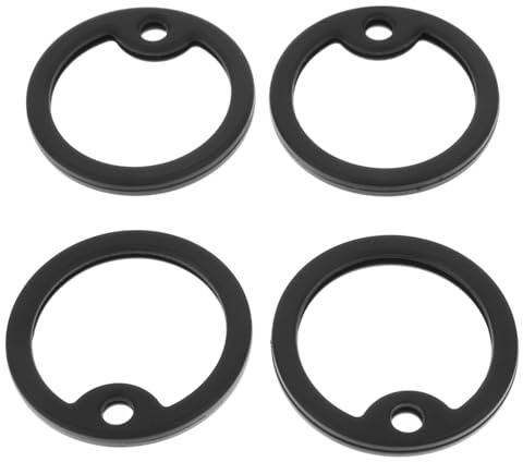 4 Stück Silikon Hundemarke für Hundemarken, Anti Klimper, Schwarz | Steuermarke Hund Anti Klimper, 49x28x1.8 MM Passend, für Militärische Erkennungsmarken, Leiser Schutz