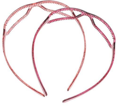 Healifty Bandeaux pour Femmes de Lunettes 2 Pièces en PC Polyvalents et Confortables pour Lavage Visage et Usage Quotidien