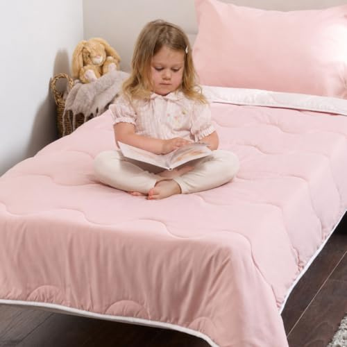 Hygge Sheets® Kids Coverless Duvet and Pillowcase set - Super soft microfiber - Single Beds - 4.5 Tog - Pink