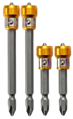 Set Di Punte Per Trapano Magnetiche - Kit Di Punte Per Cacciavite Professionali Per Impieghi Gravosi, Per Utensili Dinamometrici Di Precisione, Set Di Carpenteria Edile Durevole | Progetti F