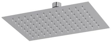 Lineabeta - Soffione Doccia Rettangolare Piatto Supioni 25x18cm in Acciaio Lucido