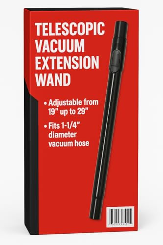 MP Maresh Products Household Cleaning Attachments Compatible with Oreck and Shop Vac 1 1/4 Vacuum Cleaners (Telescopic Extension Wand)