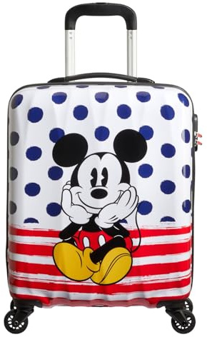 American Tourister Disney Legends - Spinner S, Kindergepäck, 55 cm, 36 L, Mehrfarbig (Mikcey Blue Dots)