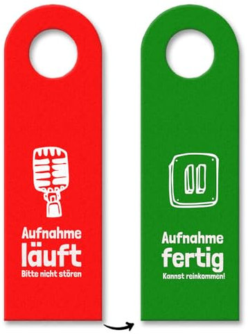 Türanhänger Aufnahme läuft aus Filz in rot und grün