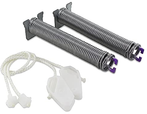DL-pro Ressorts de charnière de porte pour Bosch Siemens 12004032 Kit de réparation code couleur gris kaki avec câbles pour lave-vaisselle