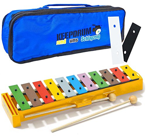 Sonor GS PLUS Glockenspiel + 2 Erweiterungs-Klangstäbe Fis-Bb + keepdrum Bag in Blau