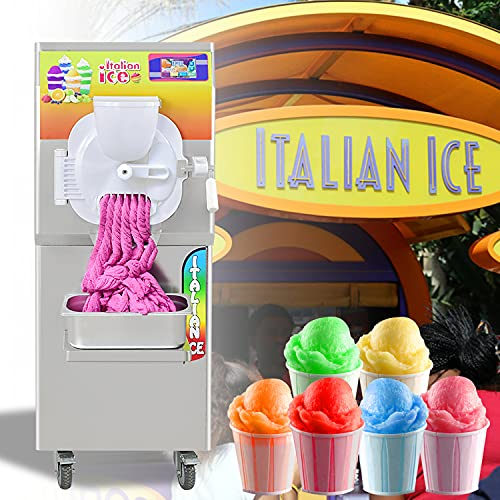 Kolice CE Certificate Commercial Hard ice Cream Machine,Gelato Ice Cream Making Machine, Batch Freezer- Extra Strong Door, Production :30L-40L per Hour, 14L Cylinder