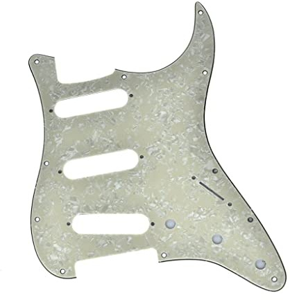 KAISH Pickguard ST/Strat Style SSS Pickguard für USA/Mexico Stratocaster / Strat Aged Pearl