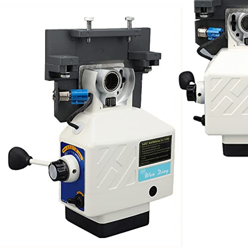 LENJKYYO Horizontal Milling Machine, X-Axis Power Feed Cutter Mini Metalworking Machine with Direction Control Knob 95W 220V Slicer Al-310 Electronic Aluminum Material 50Hz