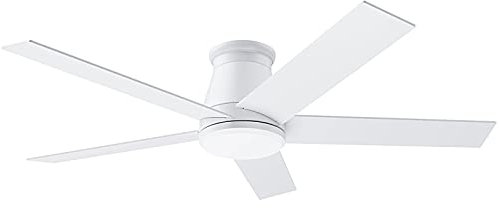 wurzee 52 Ceiling Fan with Light, White,6 Speeds DC Reversible Motor,Timing, Dimmable for Bedroom, Kitchen, Patios