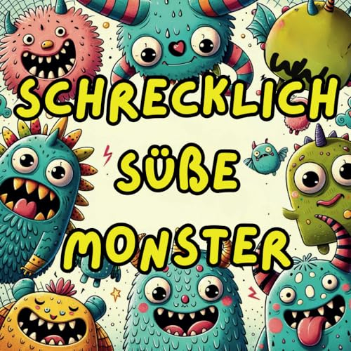 Schrecklich süße Monster: Einzigartiges Malbuch für Kinder