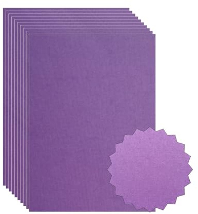 ASENME Grov kartong för hantverk, 250 gram, lila Texturerat (Lila, A4 / 30 enheter)