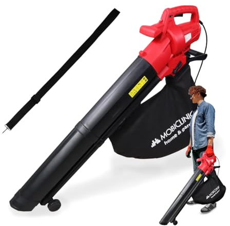Mobiclinic®, Soffiatore, Aspiratore Trituratore di Foglie, 900w, 6 Velocità, Mobiclean, 3 in 1, Leggero, 35l, Marchio europeo, Soffiaggio 270 km/h, Per il Giardino, 220v, Tracolla