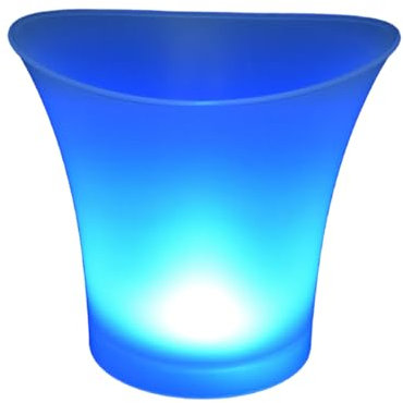 GAOSHA LED Ice Bucket Luminescent Ice Glowing Ice Kegs Champagne Buckets for Cocktails Beer and Refreshing Drinks