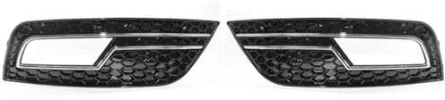 RAQXOLPB Rejilla Luz Antiniebla Compatible con A4 B8.5 2013 2014 2015 2016 8K0807682M Luz Antiniebla Delantera Izquierda Y Derecha del Coche Cubierta De Rejilla De Panal Accesorios De Coche Metal