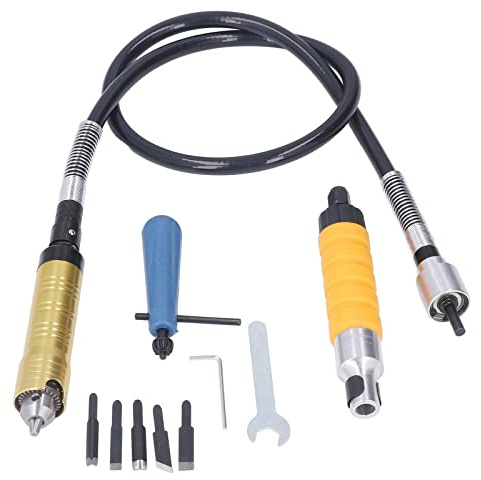 Flexible Shaft Adapter Attachment 10Pcs Kit - Ideal for Power Drill Converter and Hard-to- Areas