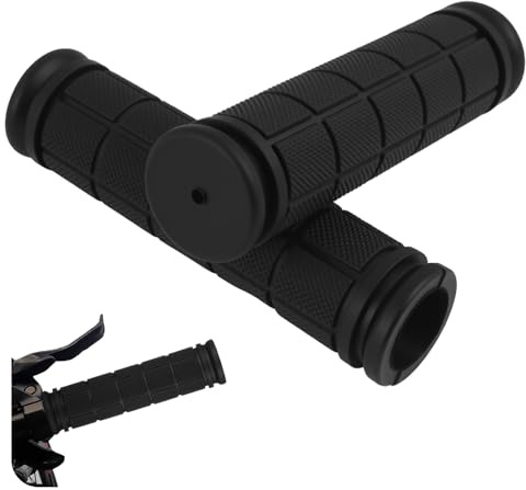 2PCS Puños Bicicleta Montaña, empuñadura Bicicleta ergonómica en Goma Suave Antideslizante, puños para MTB, Resistentes y cómodos para Adultos y niños, fácil instalación Universal