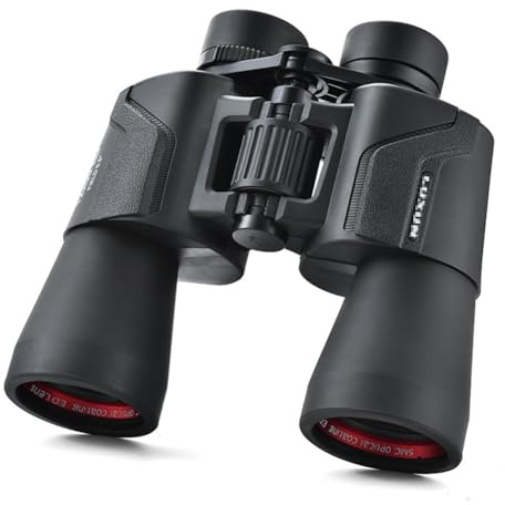 Housunzi Fernglas für Erwachsene mit Hoher Vergrößerung - Professionelles 12x50 HD-Fernglas - ED-Linsen BAK4-Prisma Hochdielektrische Folie für Vogelbeobachtung Jagd Wandern Fußballspiel