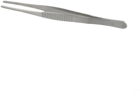 Eawfgtuw For Stainless Steel BBQ Tongs Set with Anti-Buffet Serving and Cooking Tweezers for Kitchen, Barbecue, Grill, Restaurant Use, 12.5cm(14cm)