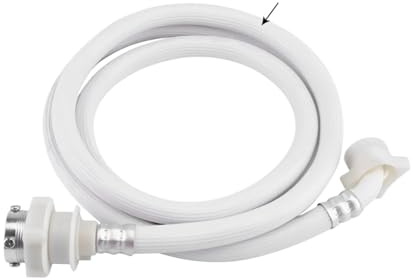 2m/3m Length Washing Machine Water Inlet Hose Washer Pipe Tube Connector PVC Hose White Color Long Length(2.0M)