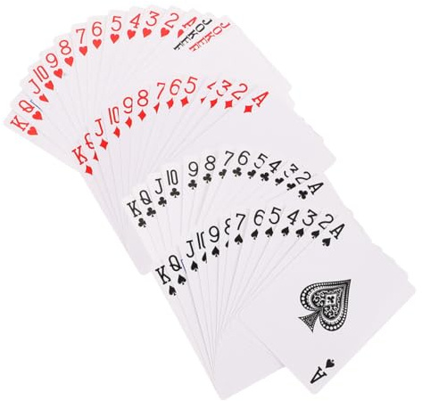 HOMSFOU Leere Spielkarten 9X6.5cm aus Sublimationspapier Einseitige Pokerkarten für Selbstgemacht Kartenspiele und Gesellige Runden 2 Decks zum Bedrucken