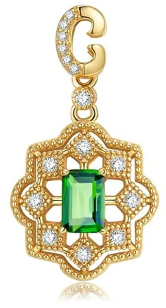 925 Sterling Silver Diopside Mönster Hjärtformad Granat Hänge Lyx Smycken Halsband Kedjor Tillbehör