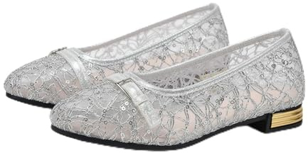 Mesh Ballet Flats for Women Pumps Orthopedic Dolly Shoes Wide Fit Pointed Toe Anti-Skid Breathable Summer Ladies Dress Shoes Party Office Holiday